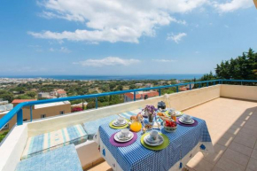 Villa Clio, Incredi..Blue view of Mediterranean